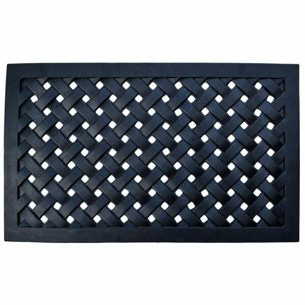 Imports Decor Outdoor Braided Door Mat, Black 821RBM-XL